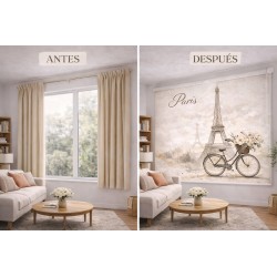 Estor Enrollable París Vintage Torre Eiffel | Estores Iroa