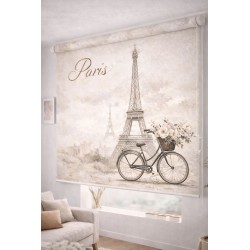 Estor Enrollable París Vintage Torre Eiffel | Estores Iroa