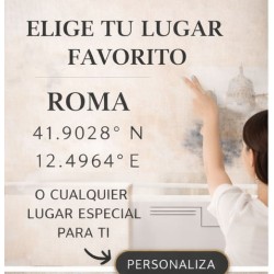Estor personalizado Roma con coordenadas | Estores Iroa