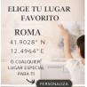 Estor personalizado Roma con coordenadas | Estores Iroa