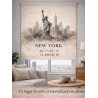 Estor Nueva York Personalizado con Coordenadas | Estor Enrollable Decorativo | Estores Iroa