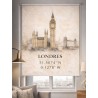 Estor Londres Personalizado con Coordenadas | Estor Enrollable Decorativo | Estores Iroa