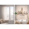 Estor Londres Personalizado con Coordenadas | Estor Enrollable Decorativo | Estores Iroa
