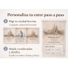 stor Personalizado Montmartre con Coordenadas | Estor Enrollable a Medida| Estores Iroa