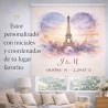 Estor Personalizado con Iniciales y Coordenadas | Estor a Medida | Estores Iroa