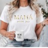 Camiseta Mamá Desde Personalizada en Dorado | Regalo Día de la Madre
