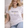Camiseta Mamá con Nombres Personalizada | Corazón Dorado Elegante