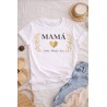 Camiseta Mamá con Nombres Personalizada | Diseño Dorado Elegante