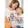 Camiseta personalizada mamá con dibujo infantil | Regalo Día de la Madre