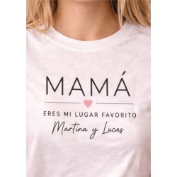 Camiseta personalizada mamá con nombres | Regalo Día de la Madre original