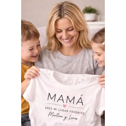 Camiseta personalizada mamá con nombres | Regalo Día de la Madre original
