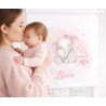 Estor Infantil Personalizado con Nombre | Elefantes Rosa para Bebé | Estores Iroa