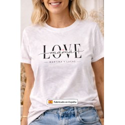 Camiseta Mamá Personalizada con Nombres de Hijos | Love Diseño | Regalo Día de la Madre original | Estores Iroa