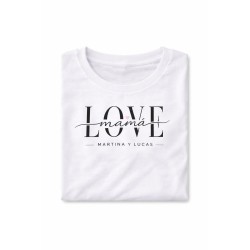 Camiseta Mamá Personalizada con Nombres de Hijos | Love Diseño | Regalo Día de la Madre original | Estores Iroa