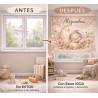 Estor infantil personalizado con nombre | Estor enrollable bebé – Cuna Mágica | Estores Iroa