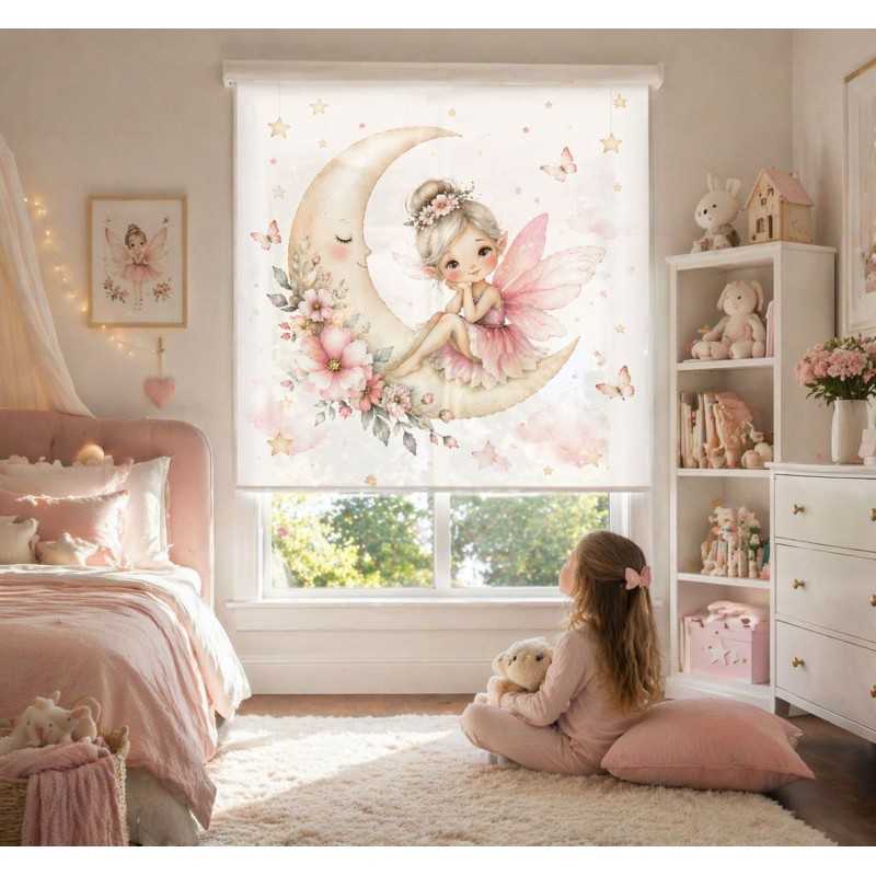 Estor Infantil Hada Luna – Estor Enrollable Decorativo para Habitación de Niña | Estores Iroa