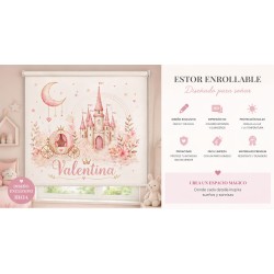 stor Infantil Princesa Moderno | Estor Enrollable Infantil Fabricado en España | Estores Iroa