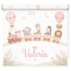 Estor Infantil Personalizado Animales Tren | Estor Bebé Decoración Habitación | Estores Iroa