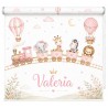Estor Infantil Personalizado Animales Tren | Estor Bebé Decoración Habitación | Estores Iroa