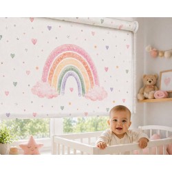 Estor Infantil Arcoíris | Estor Enrollable Decorativo para Niña y Bebé