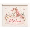 Estor Infantil Personalizado Unicornio con Nombre | Estor para habitación de bebé y niña| Estores Iroa