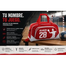 Bolsa Balonmano Personalizada con Nombre y Número | Estores Iroa