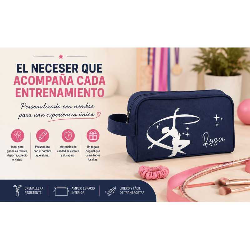Neceser Personalizado Gimnasia Rítmica con Nombre | Regalo Original | Estores Iroa
