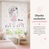 Estor Enrollable Infantil Personalizado con Nombre | Diente de León Niña | Estores Iroa