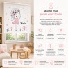 Estor Enrollable Infantil Personalizado con Nombre | Diente de León Niña | Estores Iroa