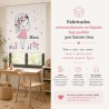 Estor Enrollable Infantil Personalizado con Nombre | Diente de León Niña | Estores Iroa