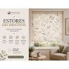 Estor Enrollable Decorativo Hojas Beige Autumn | Estores Iroa