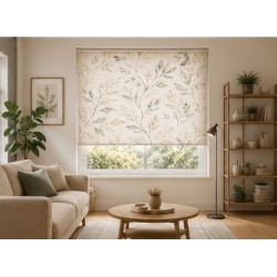 Estor Enrollable Decorativo Hojas Beige Autumn | Estores Iroa