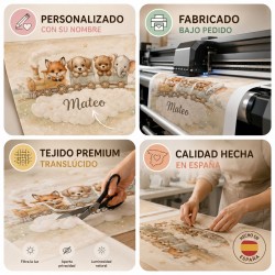 Estor Infantil Personalizado con Nombre Tren | Bebé y Niños | Estores Iroa