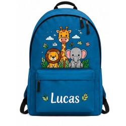 Mochila Infantil Personalizada con Nombre | Animales de la Selva | Estores Iroa