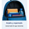 Mochila Dinosaurio Personalizada con Nombre | Mochila Escolar Infantil Dinosaurio Azul | Estores Iroa