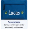Mochila Dinosaurio Personalizada con Nombre | Mochila Escolar Infantil Dinosaurio Azul | Estores Iroa