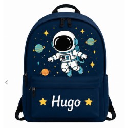 Mochila Escolar Personalizada Astronauta con Nombre | Espacio | Estores Iroa