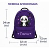 Mochila Escolar Personalizada Panda con Nombre | Mochila Infantil niña| Estores Iroa