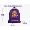 Mochila Personalizada Capibara Kawaii Lila con Nombre | Estores Iroa