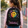 Mochila Personalizada Be Happy Smiley | Mochila Escolar Aesthetic | Estores Iroa