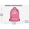 Mochila Personalizada Focus on the Good | Mochila Escolar Floral Aesthetic Estores Iroa