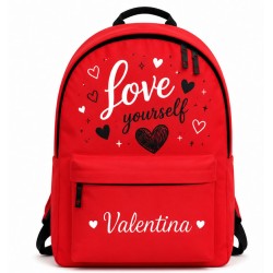 Mochila Escolar Personalizada Love Yourself con Nombre | Mochila Infantil | Estores Iroa