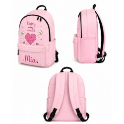 Mochila Personalizada Enjoy Every Moment | Mochila escolar infantil Con Nombre Niña | Estores Iroa