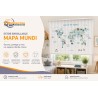 Estor Enrollable Infantil Mapa Mundi a Medida | Estores Iroa