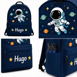 Mochila Escolar Personalizada Astronauta con Nombre | Espacio | Estores Iroa
