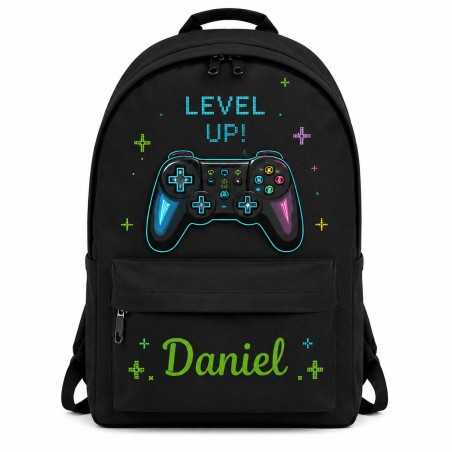 Mochila Gamer Personalizada con Nombre | Mochila Escolar Infantil | Estores Iroa