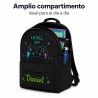 Mochila Gamer Personalizada con Nombre | Mochila Escolar Infantil | Estores Iroa