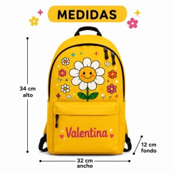 Mochila Personalizada Good Vibes con Nombre | Mochila Escolar Infantil Aesthetic | Estores Iroa