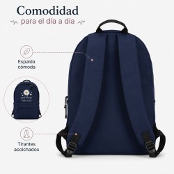 Mochila escolar juvenil Good Think azul marino | Estores Iroa