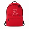 Mochila escolar juvenil roja personalizada con inicial | Heart Line| Estores Iroa